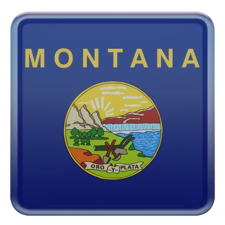 Bandera de la Plaza de Montana  3D Icon