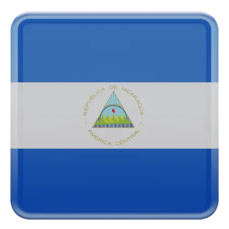 Bandera de la Plaza de Nicaragua  3D Icon