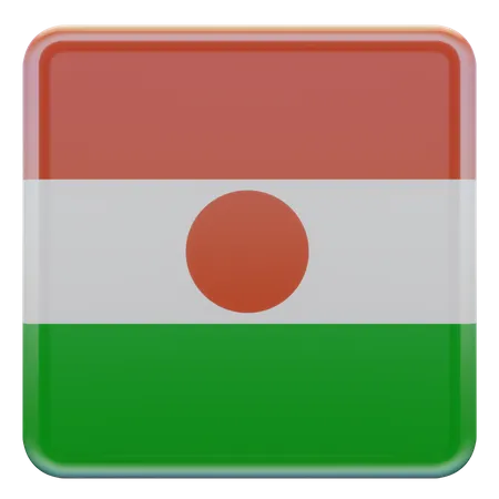 Bandera de la Plaza de Níger  3D Icon