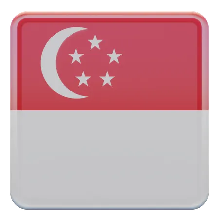 Bandera de la Plaza de Singapur  3D Icon