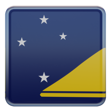 Bandera de la Plaza de Tokelau  3D Icon