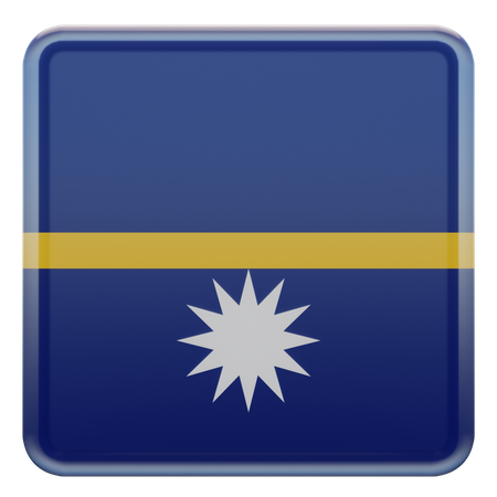 Bandera de la Plaza de Nauru  3D Icon