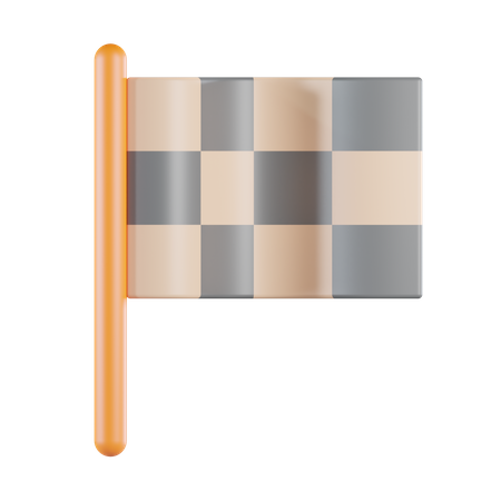 Bandera de acabado a cuadros  3D Icon