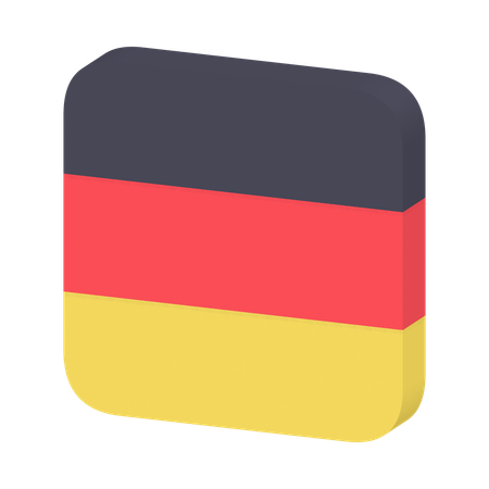 Bandera de alemania  3D Icon