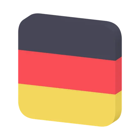 Bandera de alemania  3D Icon