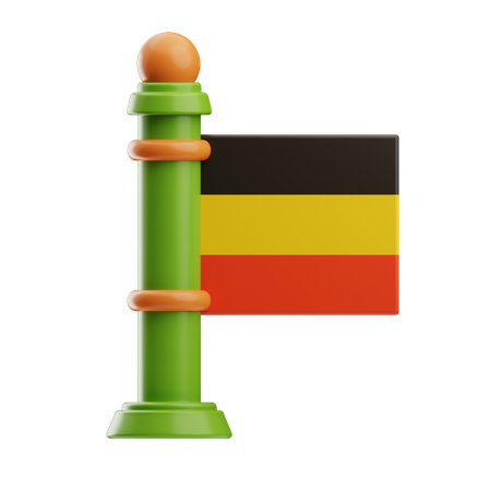 Bandera de alemania  3D Icon