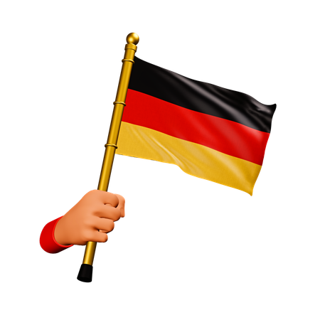 Bandera de alemania  3D Icon