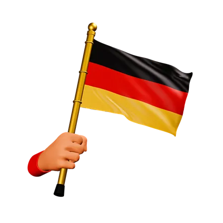 Bandera de alemania  3D Icon