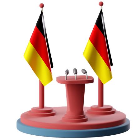 Bandera de alemania  3D Icon