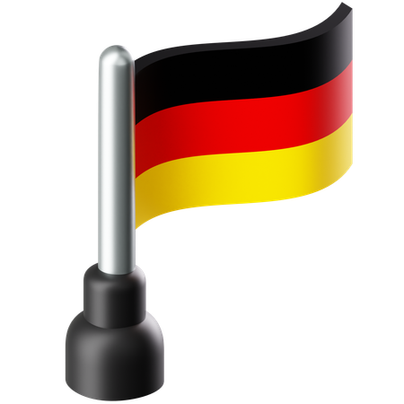 Bandera de alemania  3D Icon