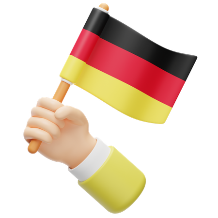 Bandera de alemania  3D Icon