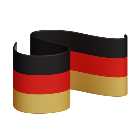 Bandera de alemania  3D Icon