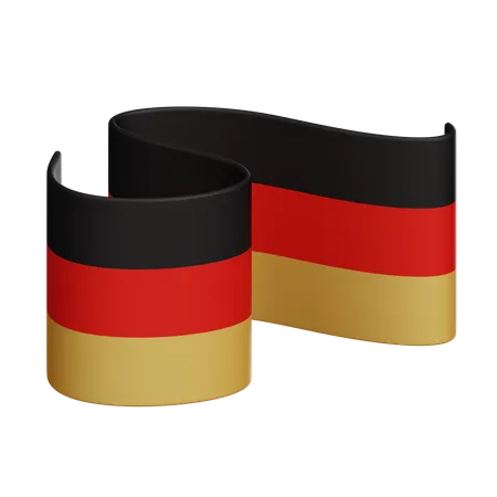 Bandera de alemania  3D Icon