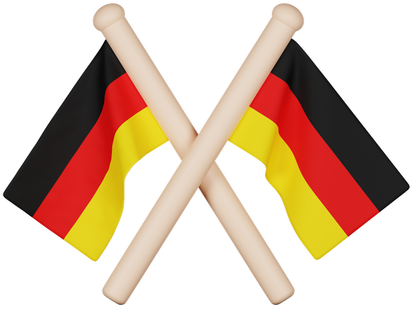 Bandera de alemania  3D Icon