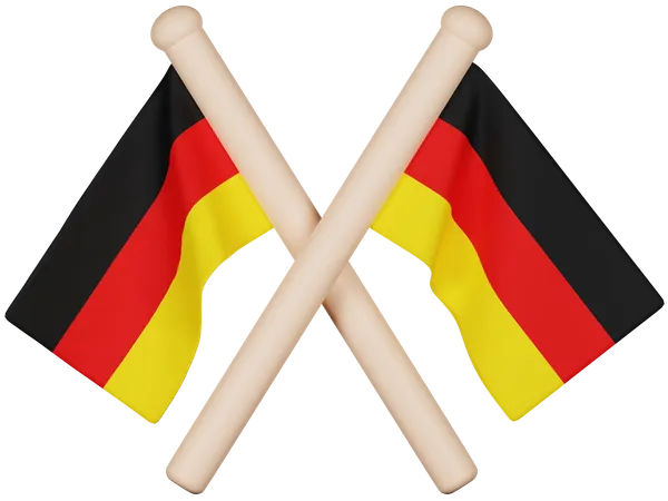 Bandera de alemania  3D Icon