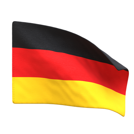 Bandera de alemania  3D Icon