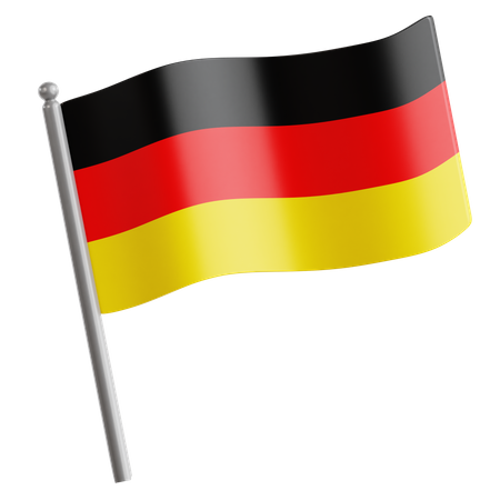 Bandera de alemania  3D Icon