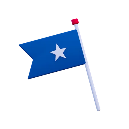 Bandera de américa  3D Illustration