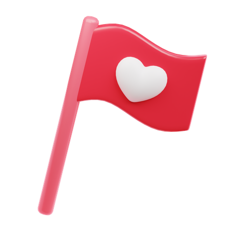 Bandera de amor  3D Icon