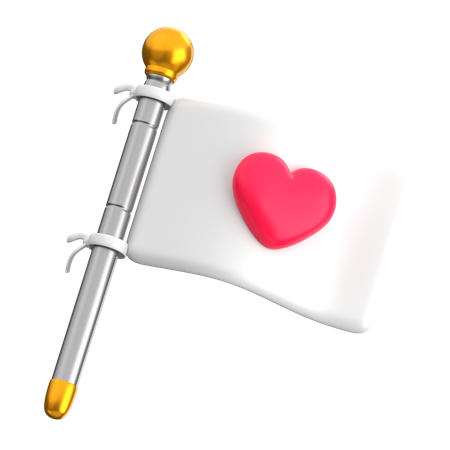 Bandera del amor y la paz  3D Icon