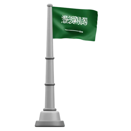 Bandera de arabia saudita  3D Icon