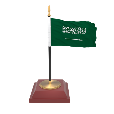 Bandera de arabia saudita  3D Icon