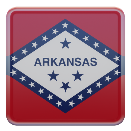 Bandera de arkansas  3D Flag