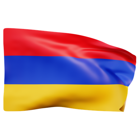 Bandera de armenia  3D Icon