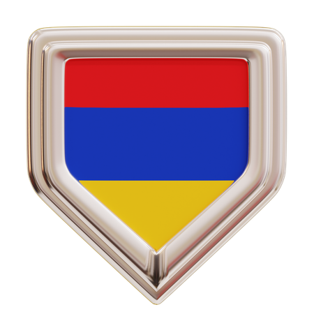 Bandera de armenia  3D Icon