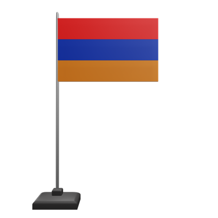 Bandera de armenia  3D Icon