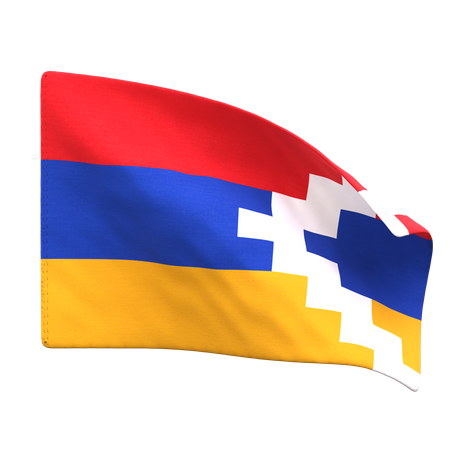 Bandera de artsaj  3D Icon