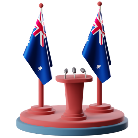 Bandera de australia  3D Icon