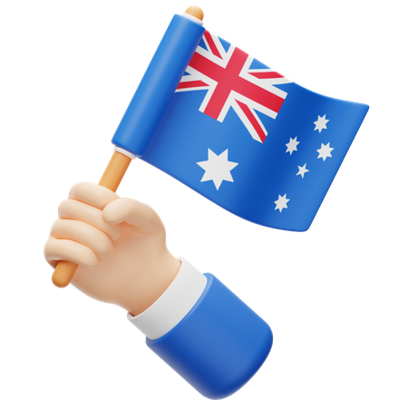 Bandera de australia  3D Icon