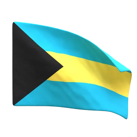 Bandera de bahamas  3D Icon