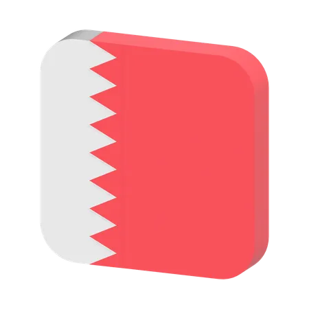 Bandera de bahrein  3D Icon