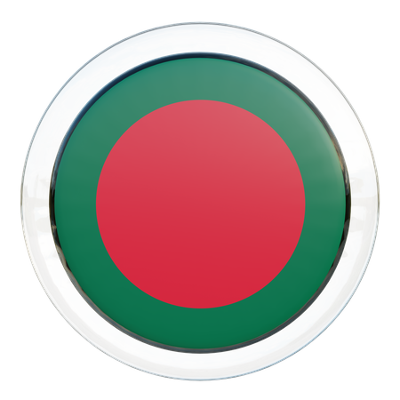 Vidrio de bandera de Bangladesh  3D Flag