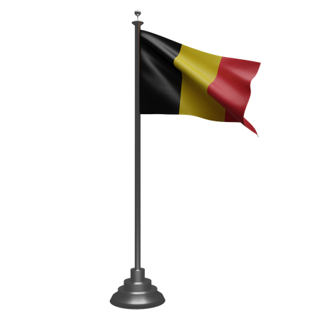 Bandera de bélgica  3D Illustration