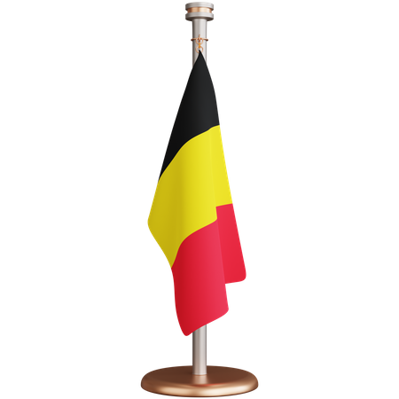 Bandera de bélgica  3D Icon