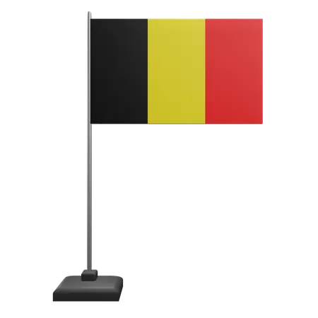 Bandera de bélgica  3D Icon