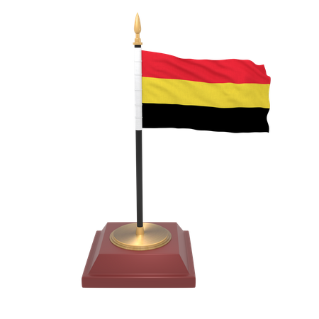 Bandera de bélgica  3D Icon