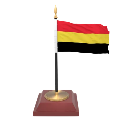 Bandera de bélgica  3D Icon