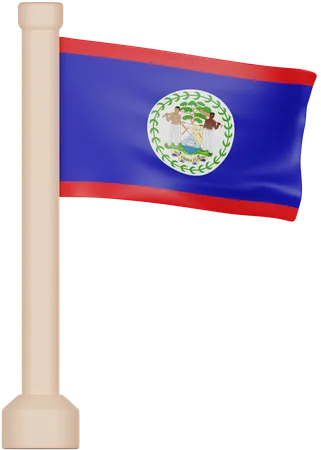 Bandera de belice  3D Icon