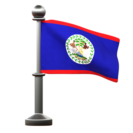 Bandera de belice  3D Icon