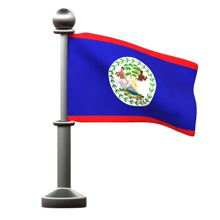 Bandera de belice  3D Icon