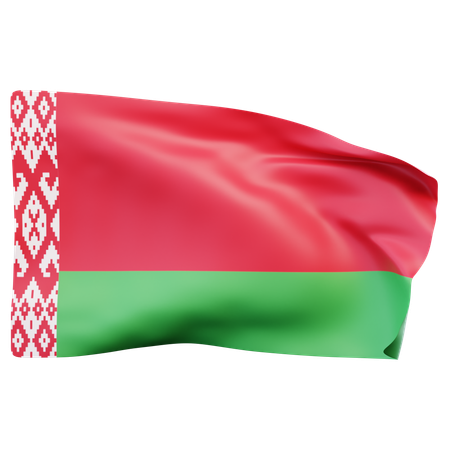 Bandera de bielorrusia  3D Icon