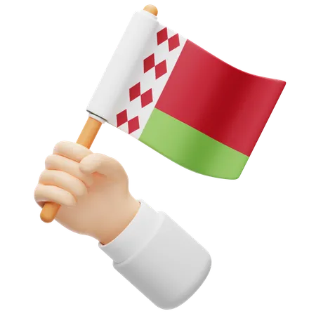 Bandera de bielorrusia  3D Icon