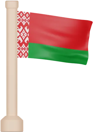 Bandera de bielorrusia  3D Icon
