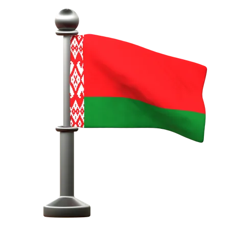 Bandera de bielorrusia  3D Icon