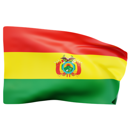 Bandera boliviana  3D Icon