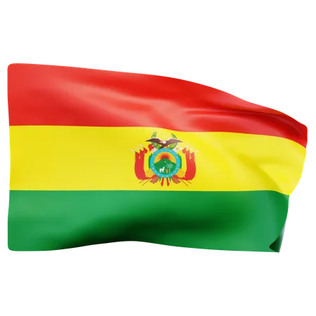 Bandera boliviana  3D Icon